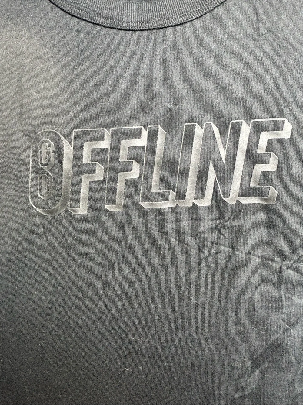 Cat & Jack Black 'OFFLINE' Graphic Tee